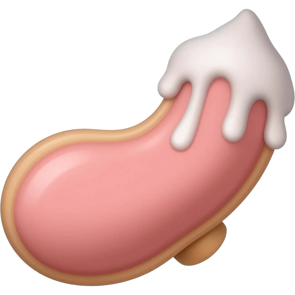 Мороженное в виде члена emoji