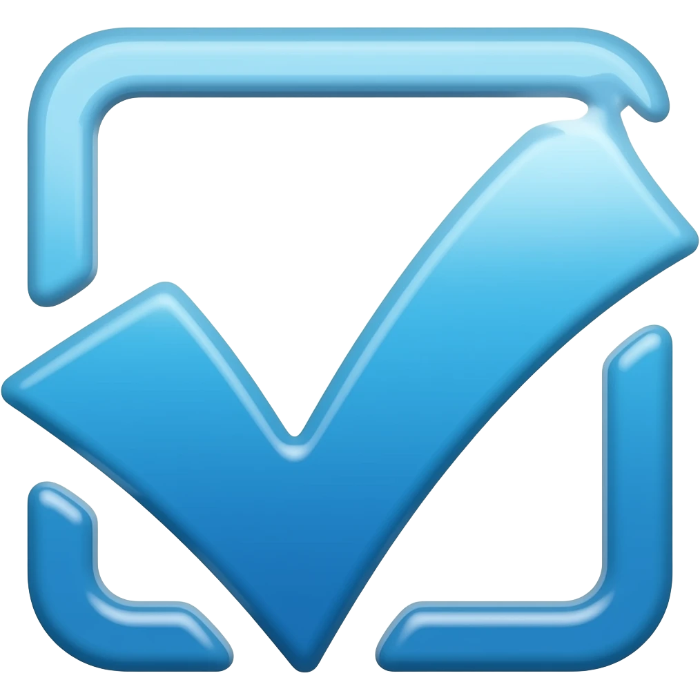 Blue tick verification badge emoji