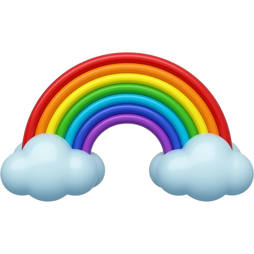 Bule rainbow emoji