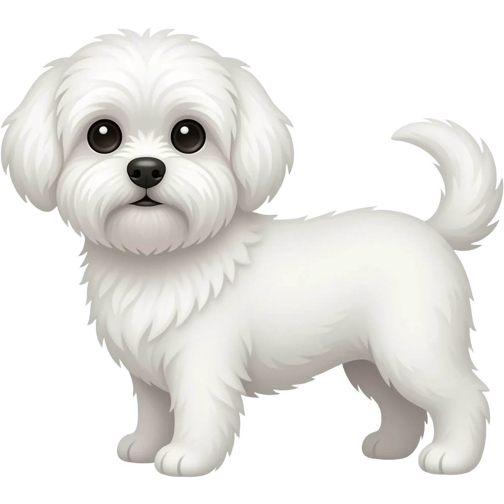 Maltese dog emoji