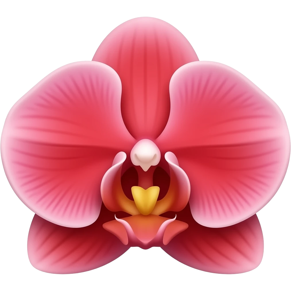 Red orchids emoji