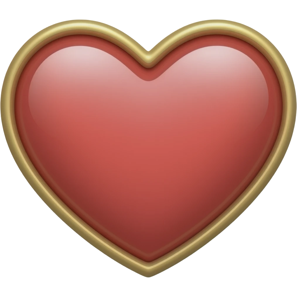 Corazón bordo emoji