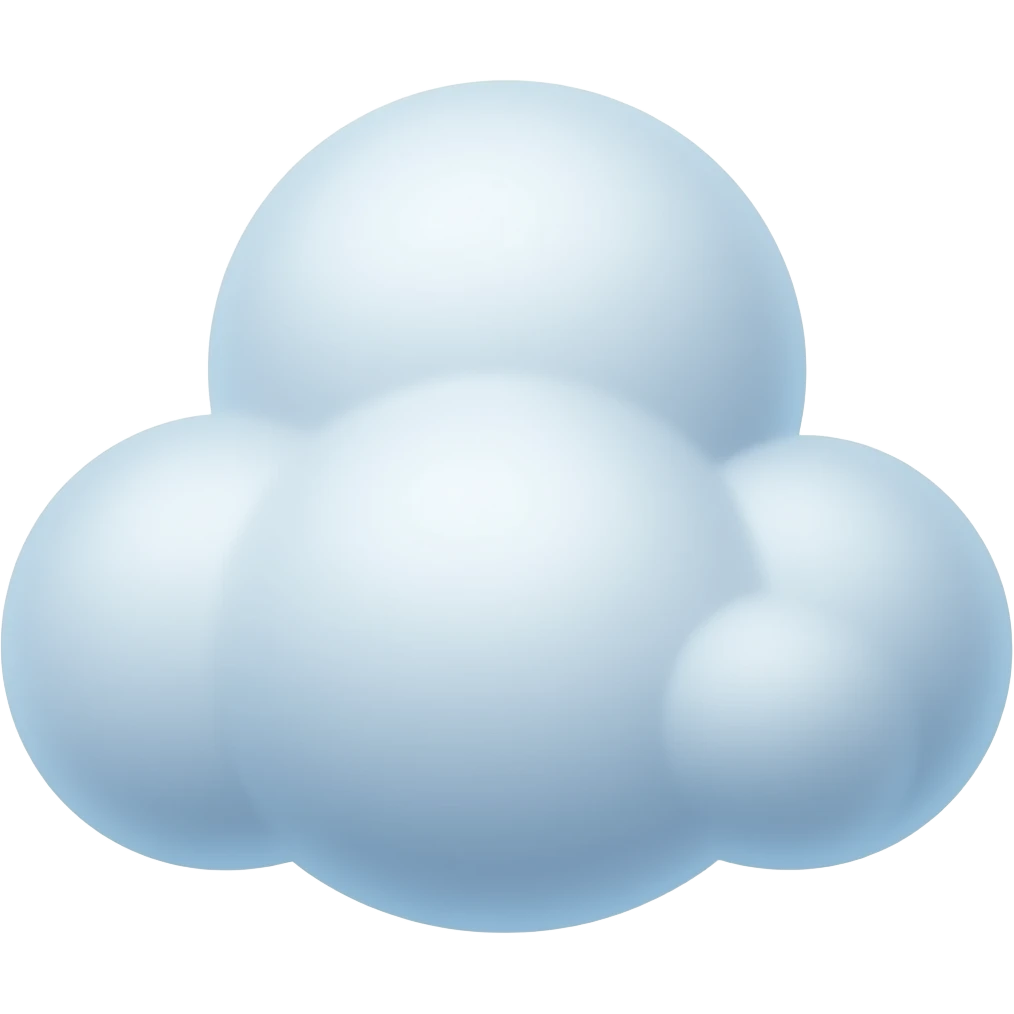 Dashing away cloud emoji