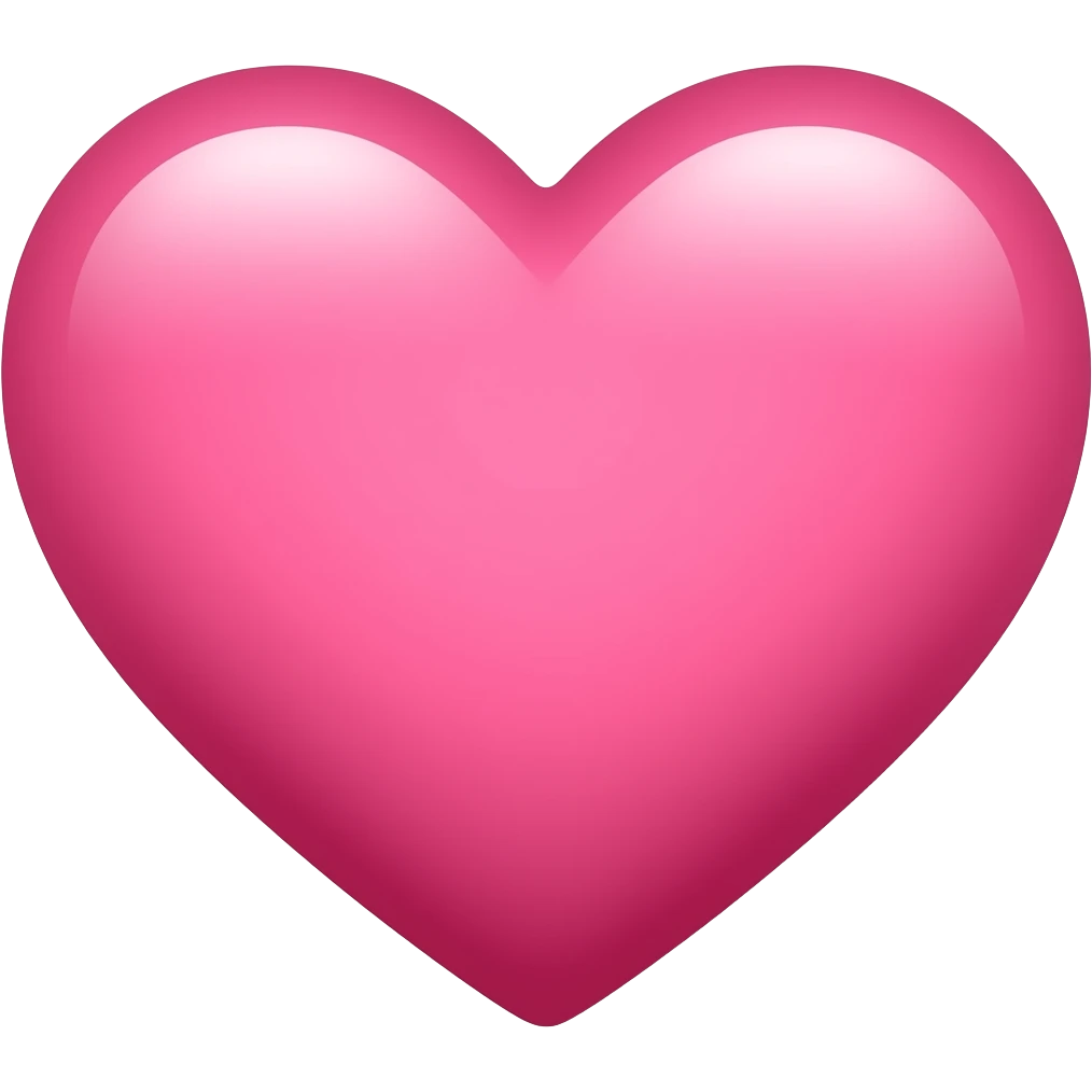 розовое сердечко emoji