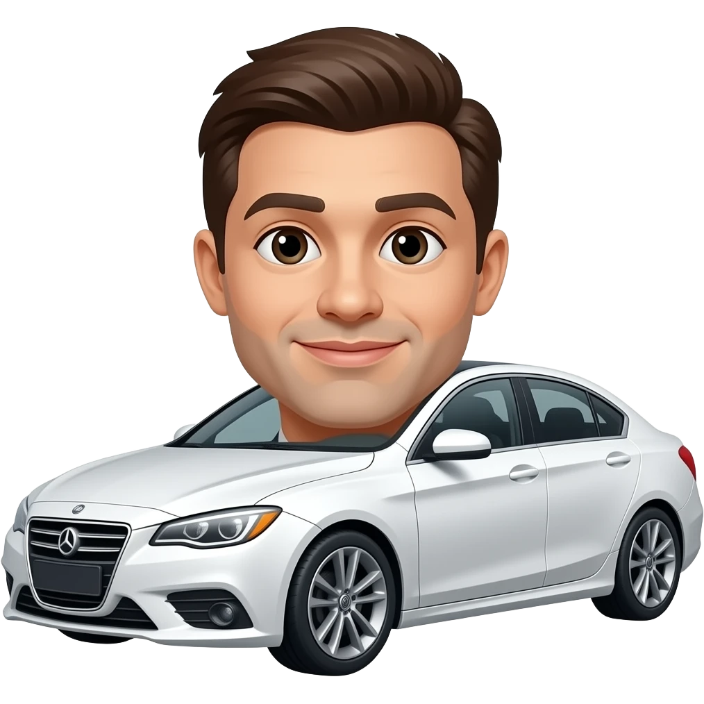 car dealer white emoji