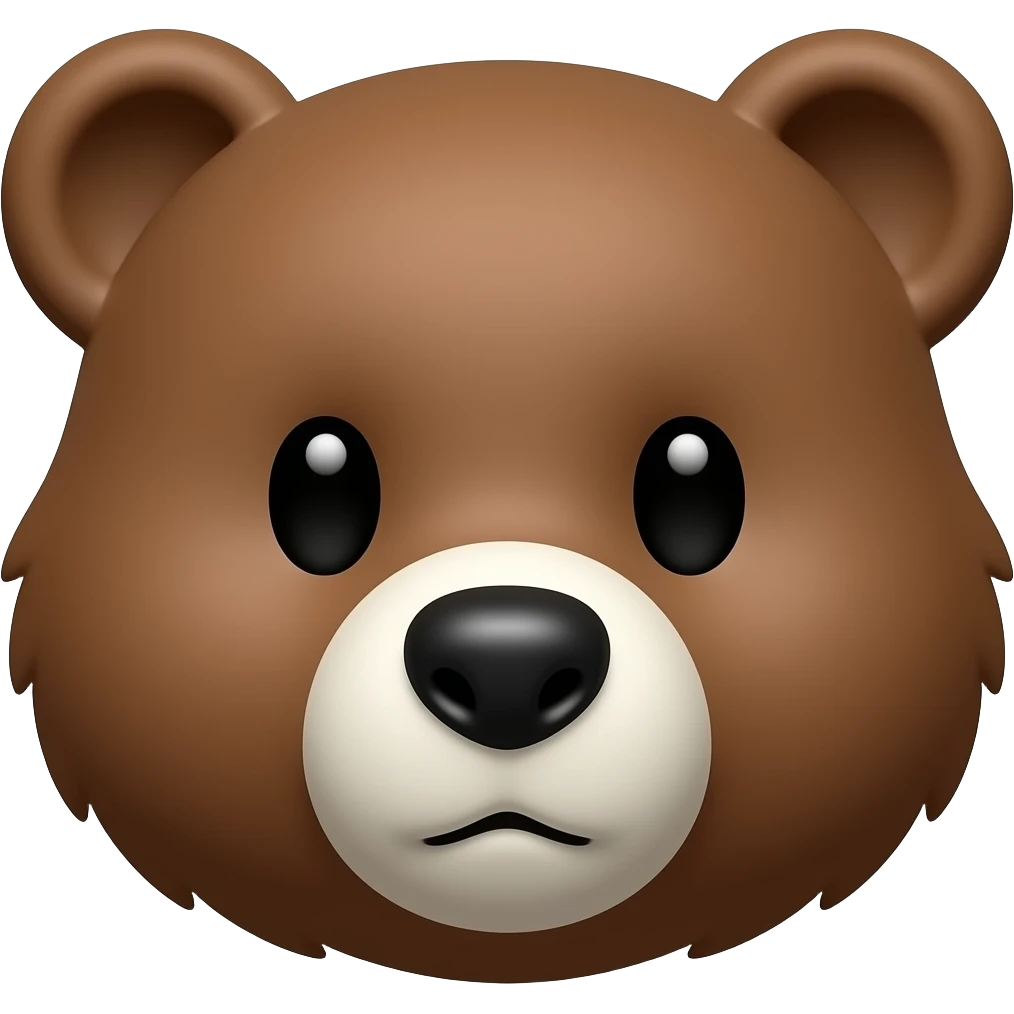 bear whitw face emoji