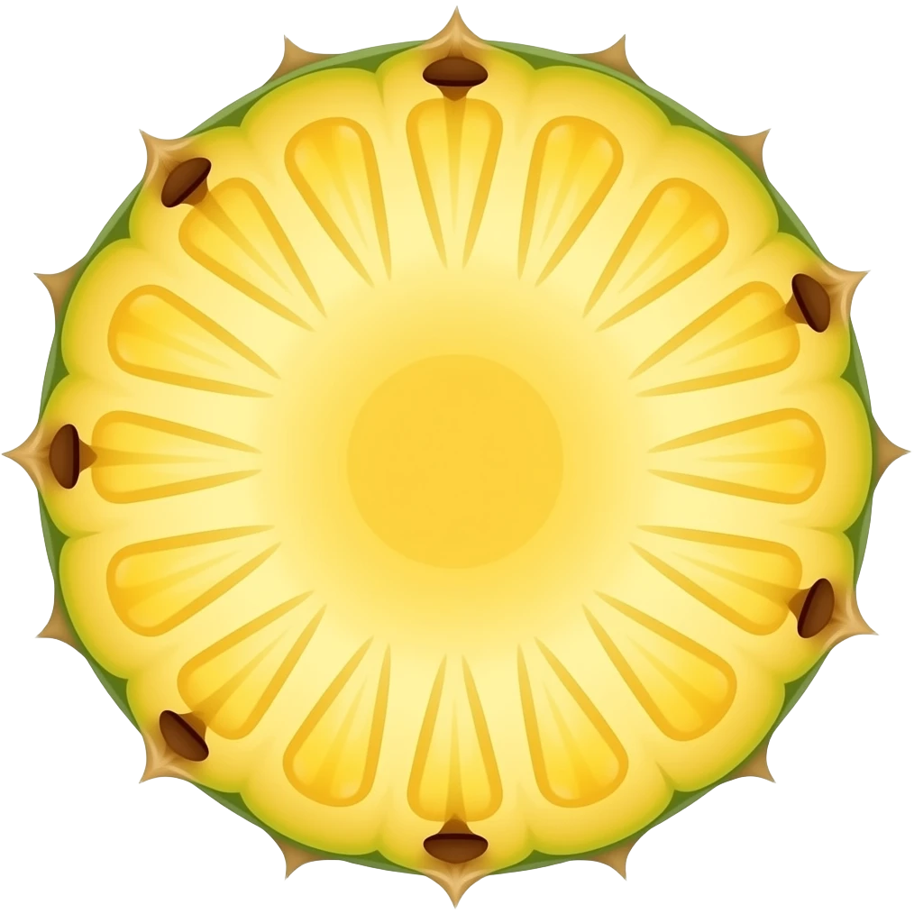 Pineapple slice emoji