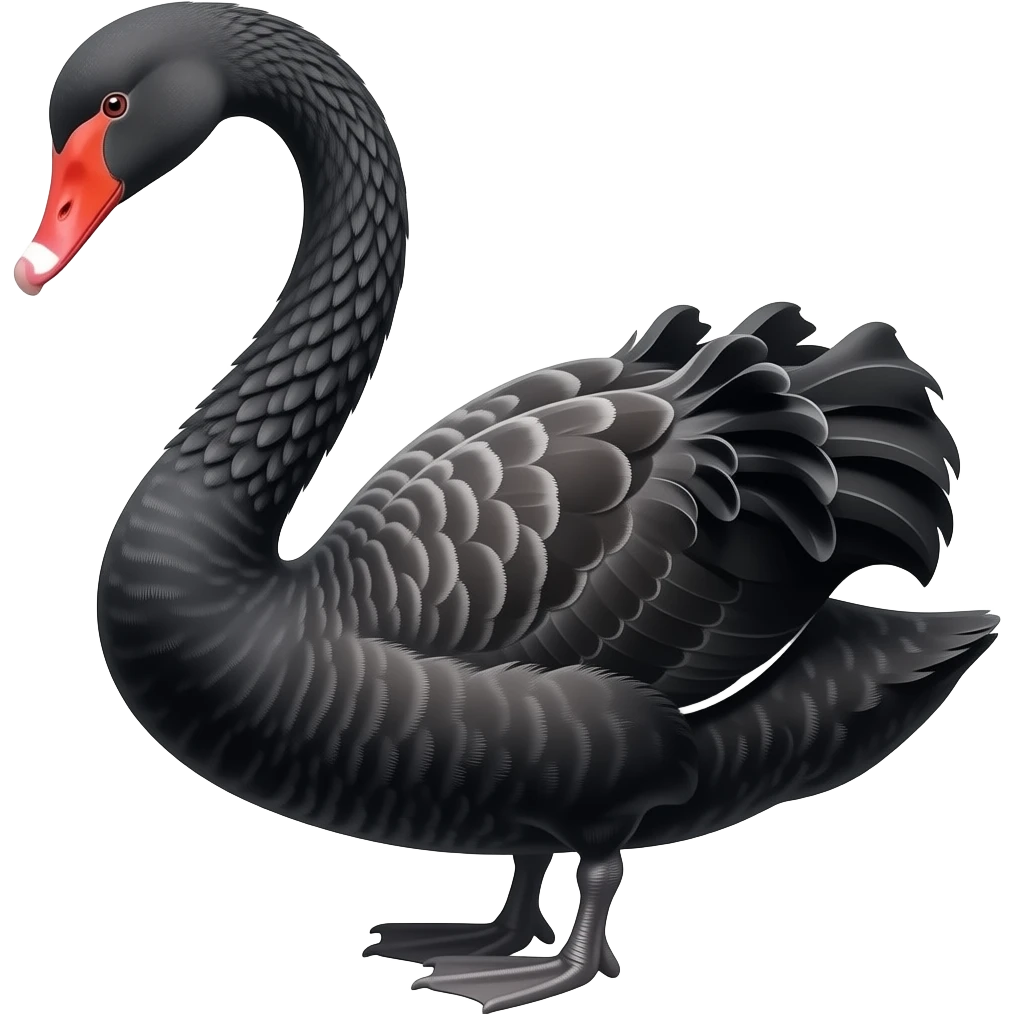 Black swan emoji