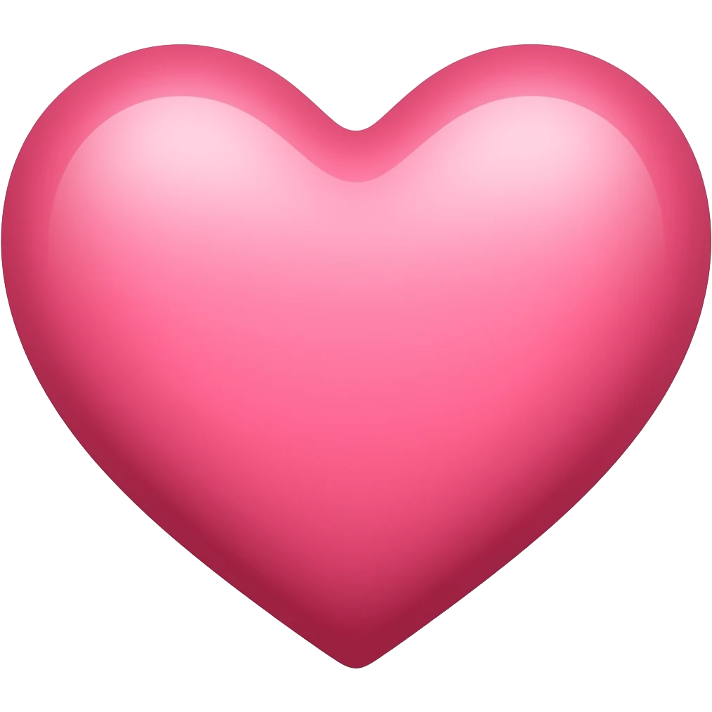 Solid Light pink emoji heart emoji