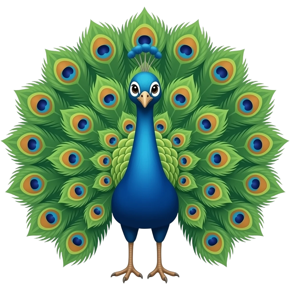 peacock emoji