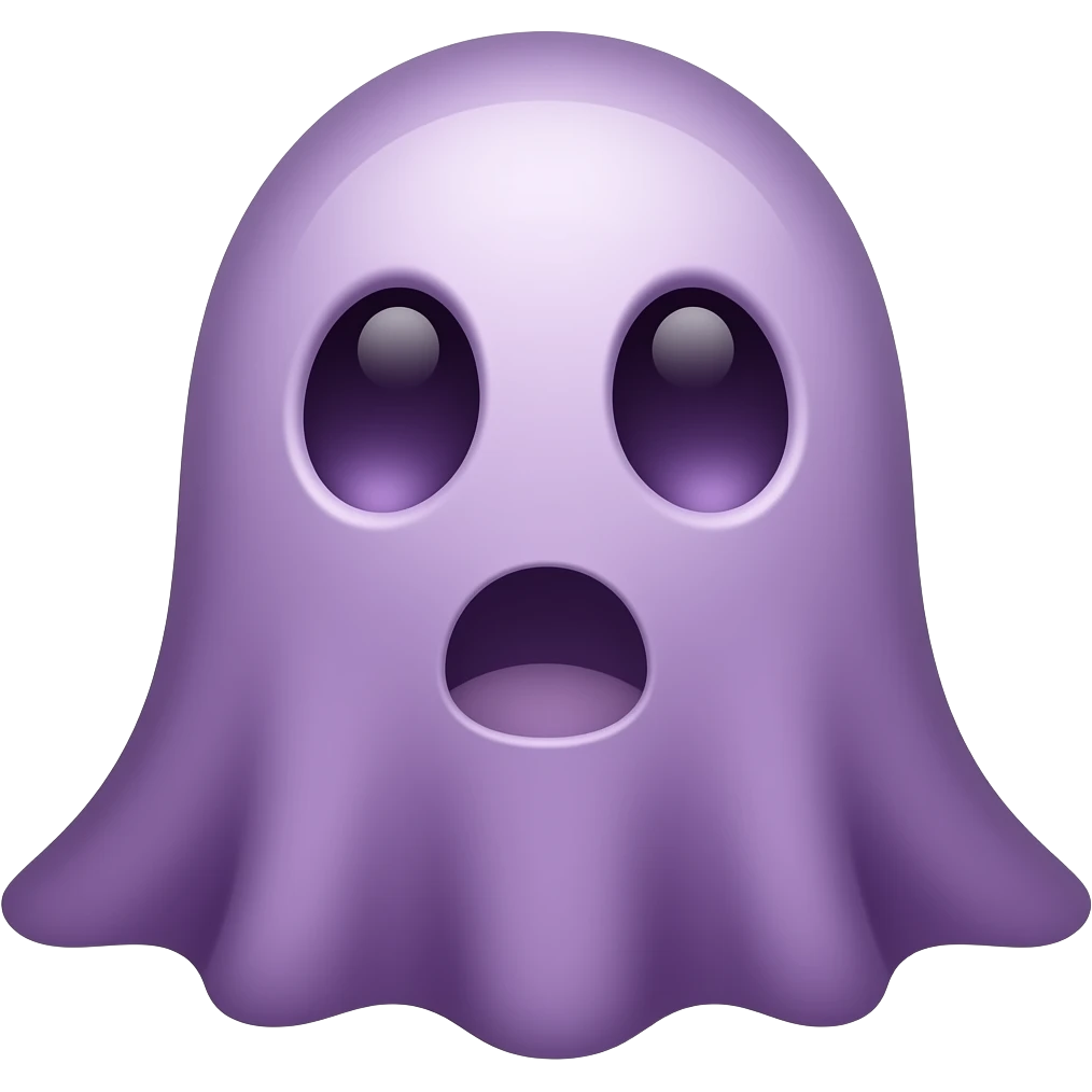 Purple ghost emoji