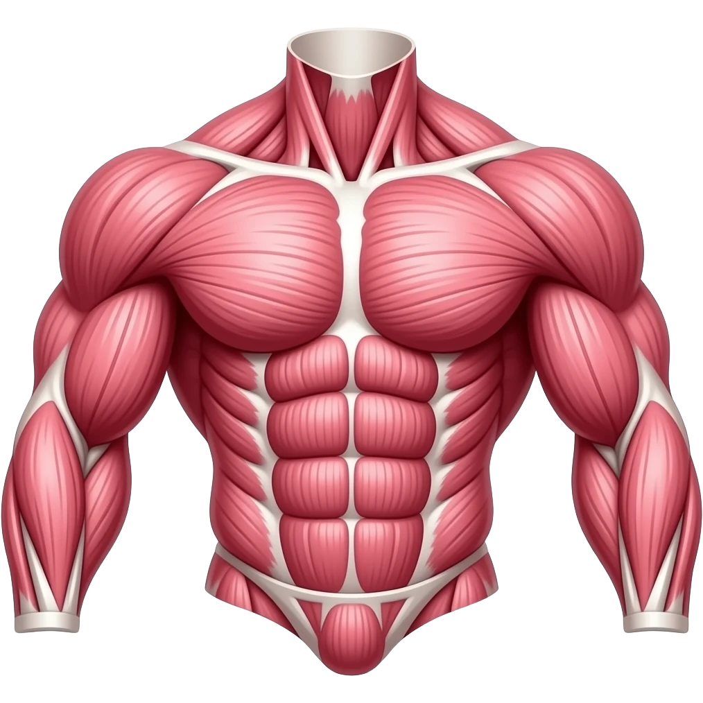 Pink muscle emoji