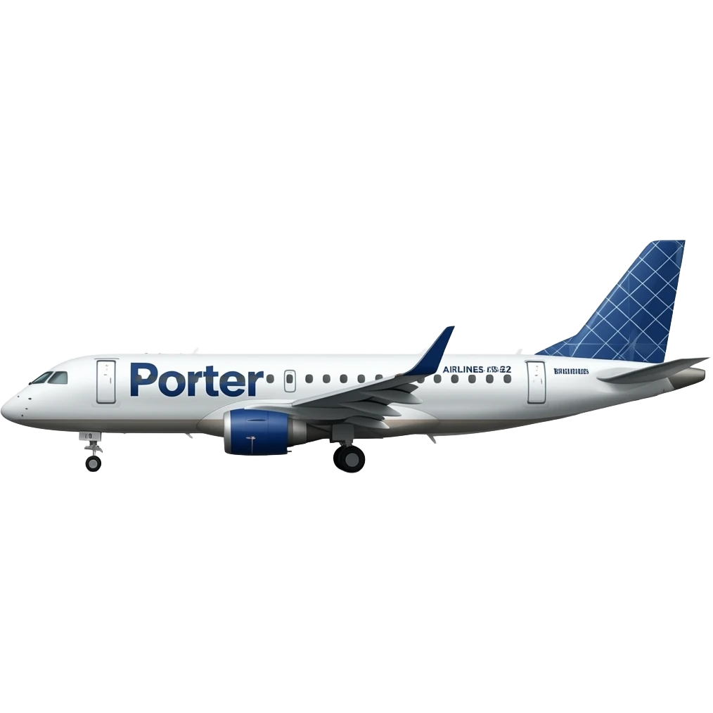 Porter Airlines Plane e195-E2 emoji