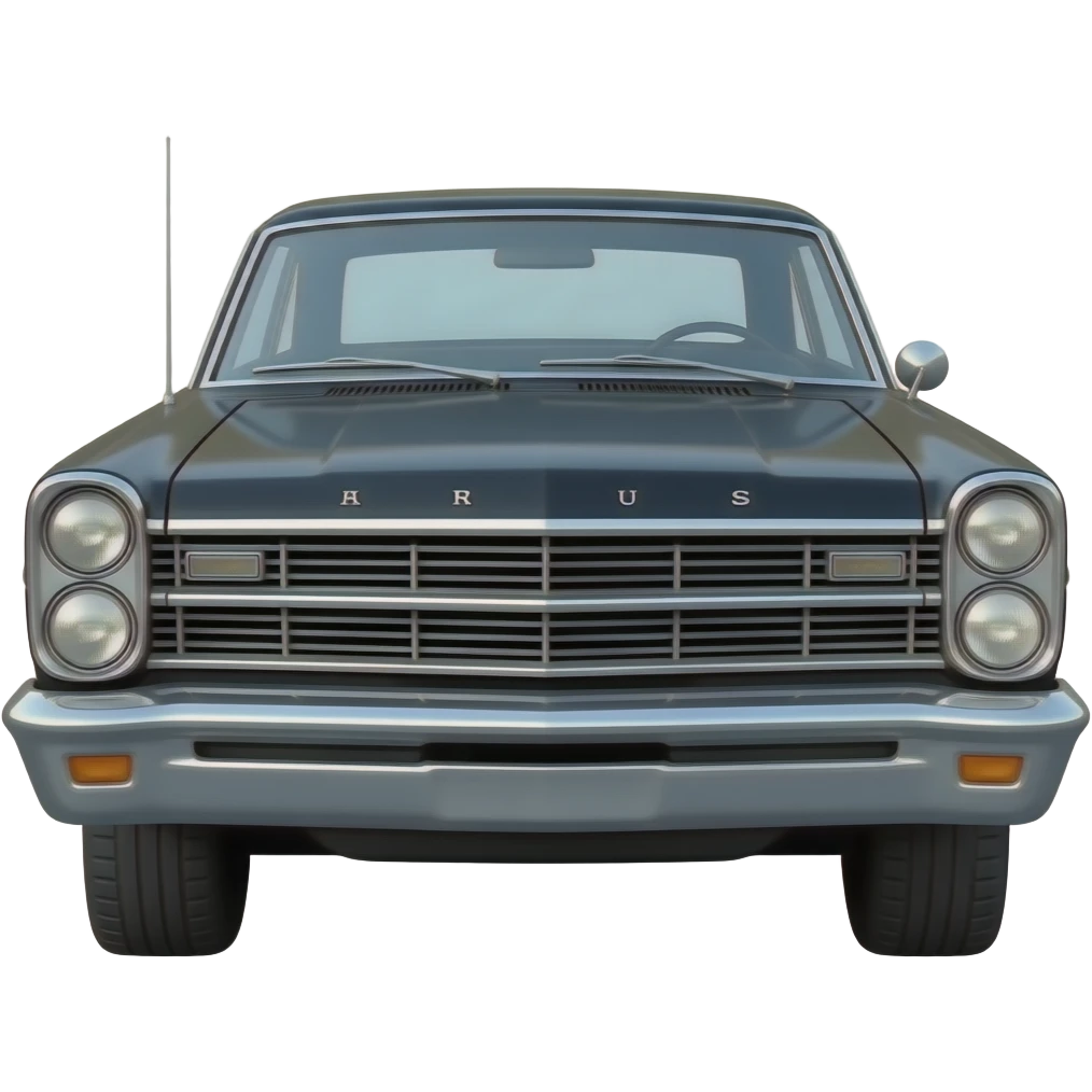 black 1966 Ford Galaxie 500 XL 427 , hyper real, highly detailed emoji