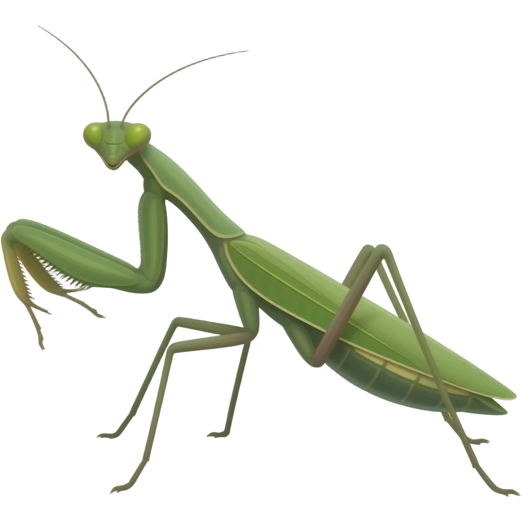 Mantis insect emoji