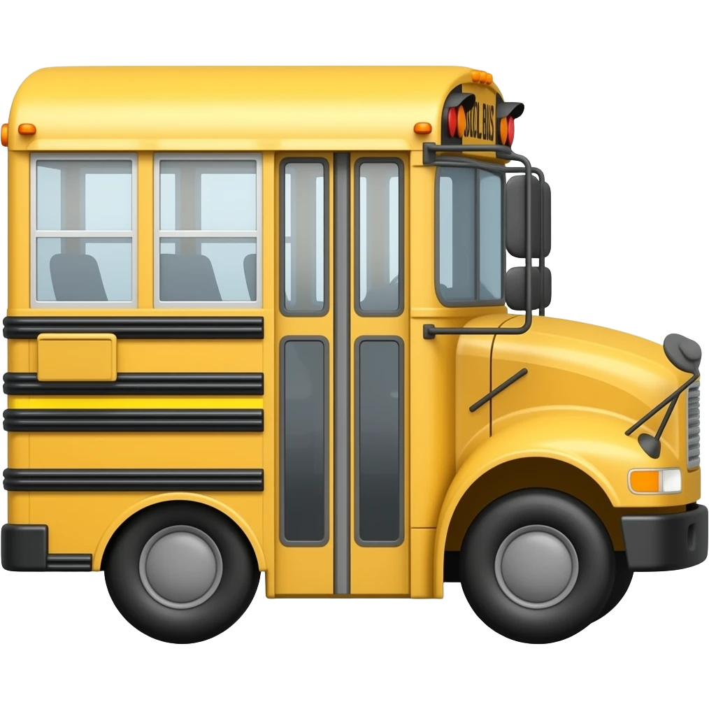 IC long school bus side emoji