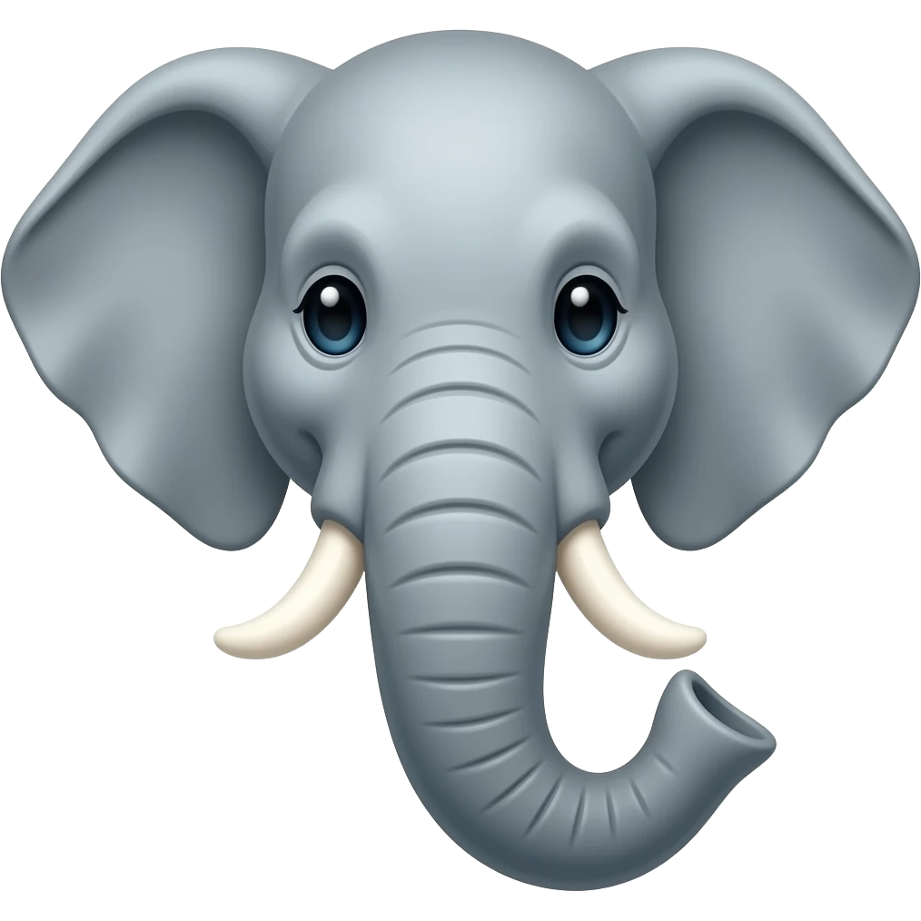 an elephant face emoji