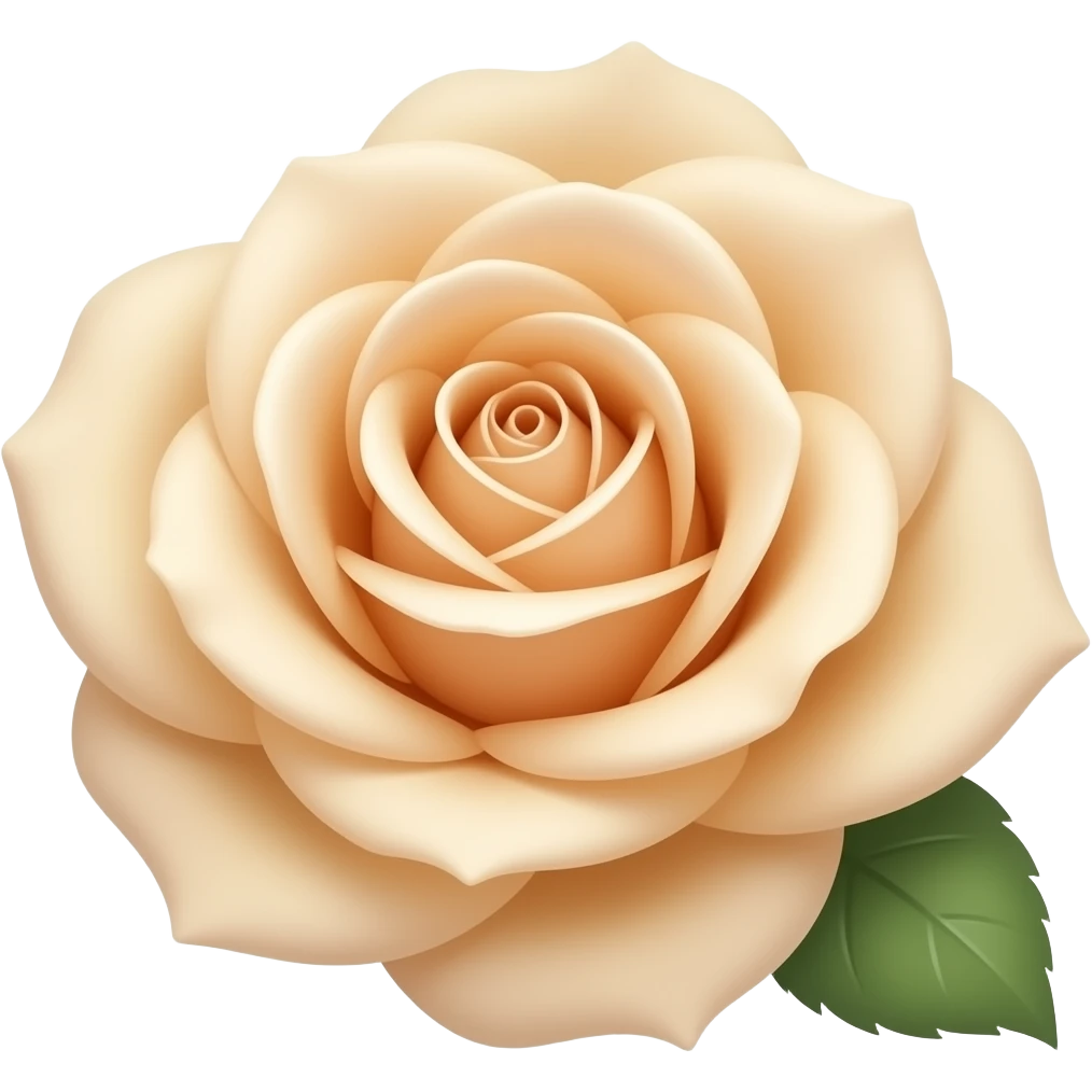 beige rose emoji
