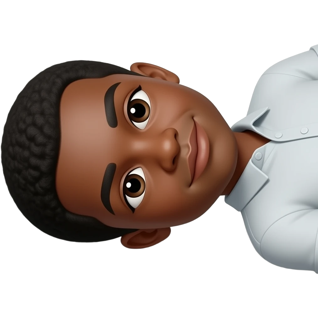 I want an emoji of a Black man laying down on the ground emoji