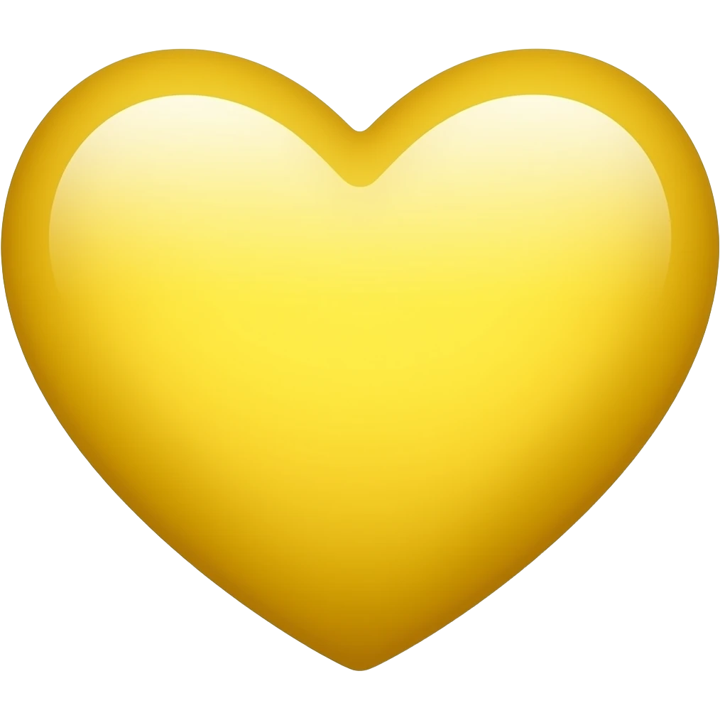 Corazón amarillo emoji