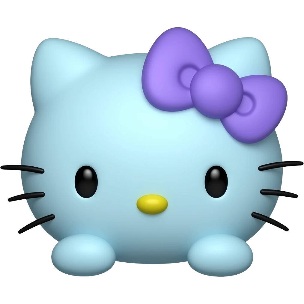 HELLO KITTY BLUE emoji
