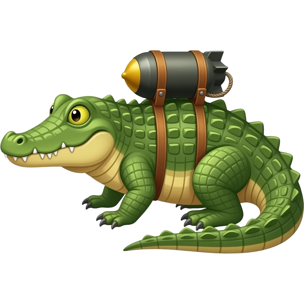 Bombardino crocodilo emoji