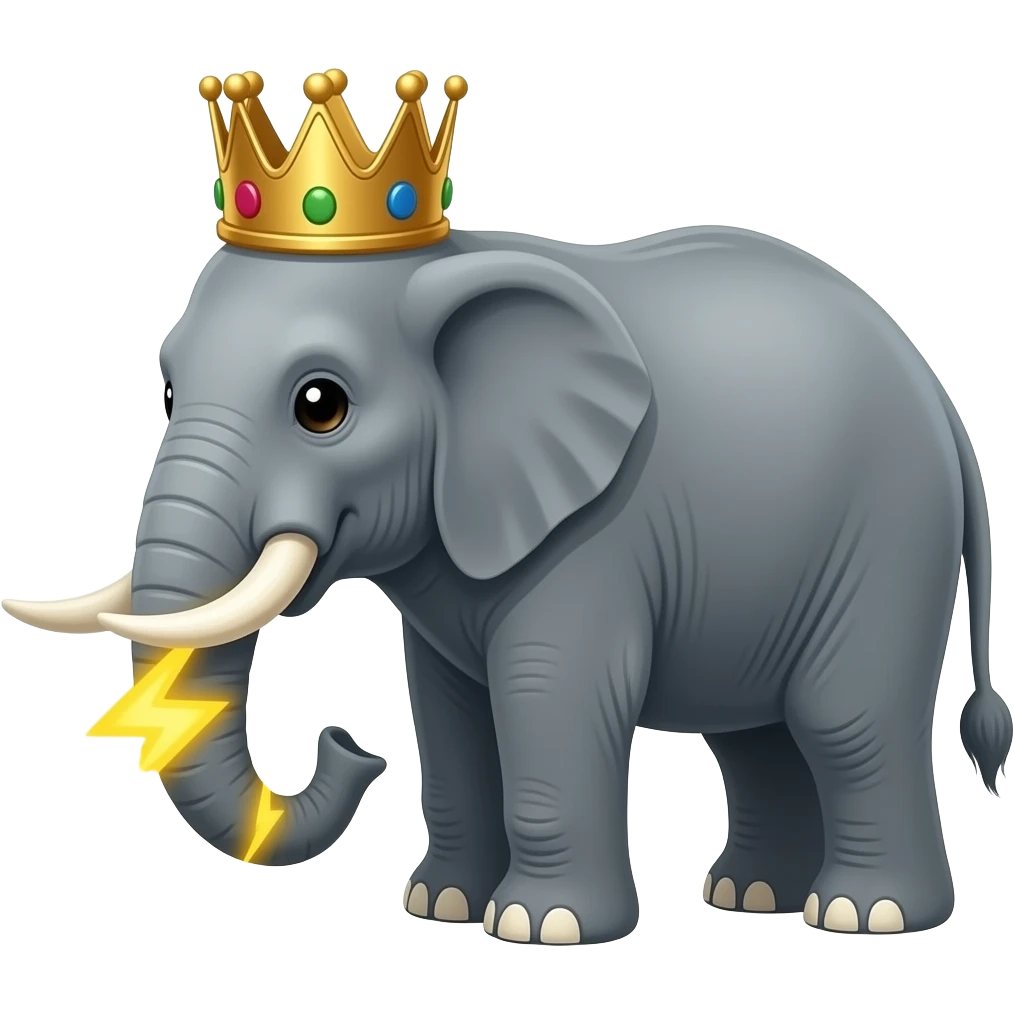 ELEPHANT BLAST! 🐘⚡👑 emoji