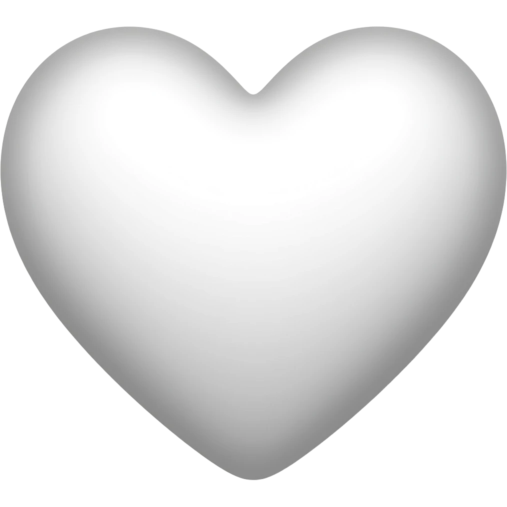 White heart emoji