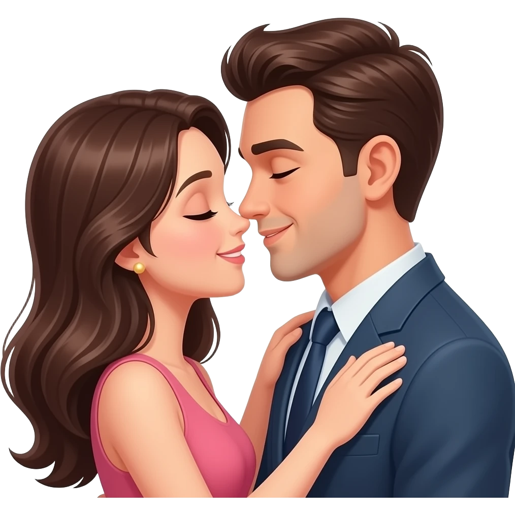 intimate moment between lovers emoji