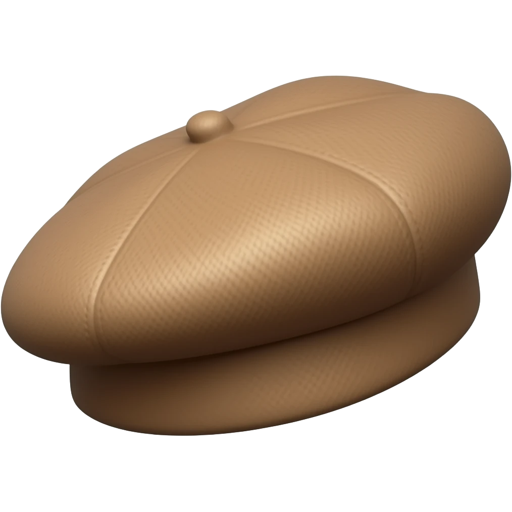french brown Beret emoji