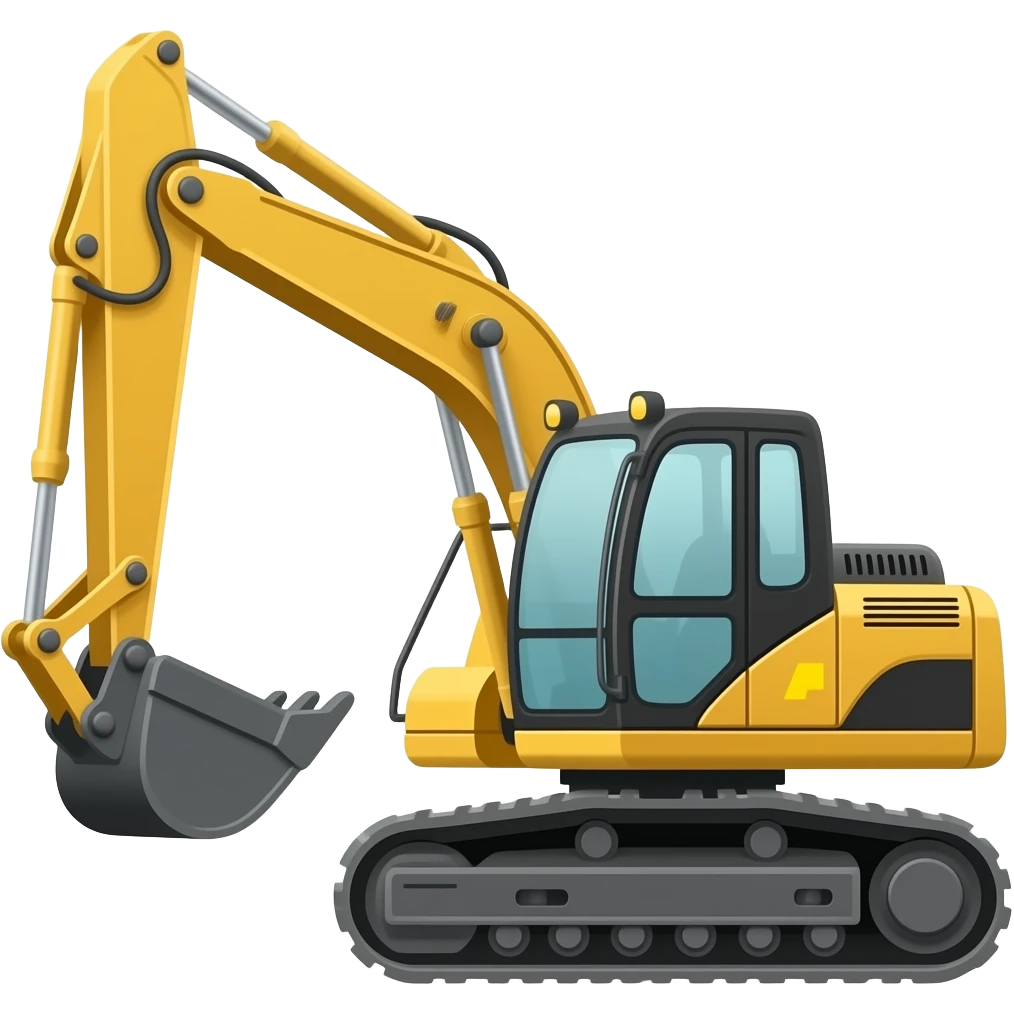 Make a excavator emoji