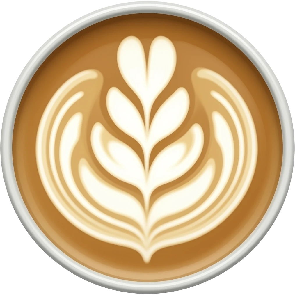 latte art emoji