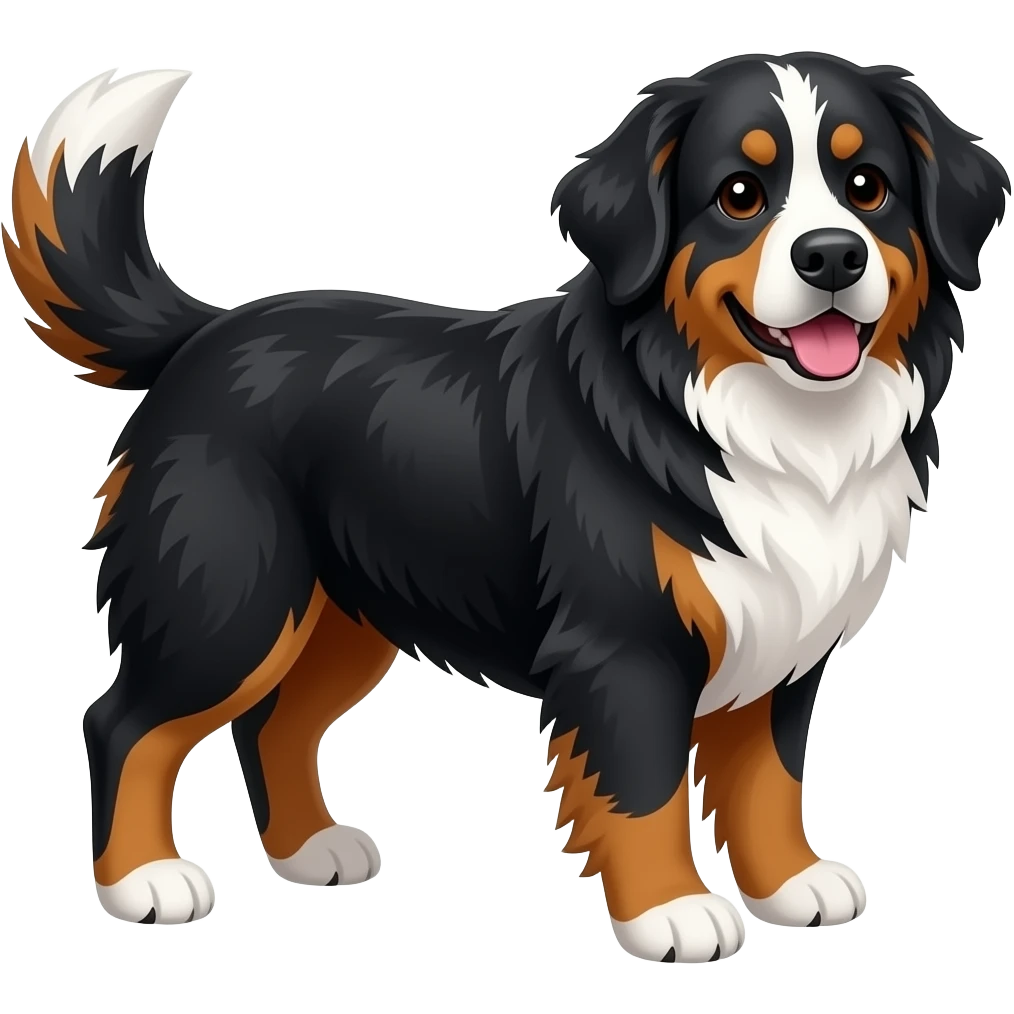 perro bernese mountain emoji