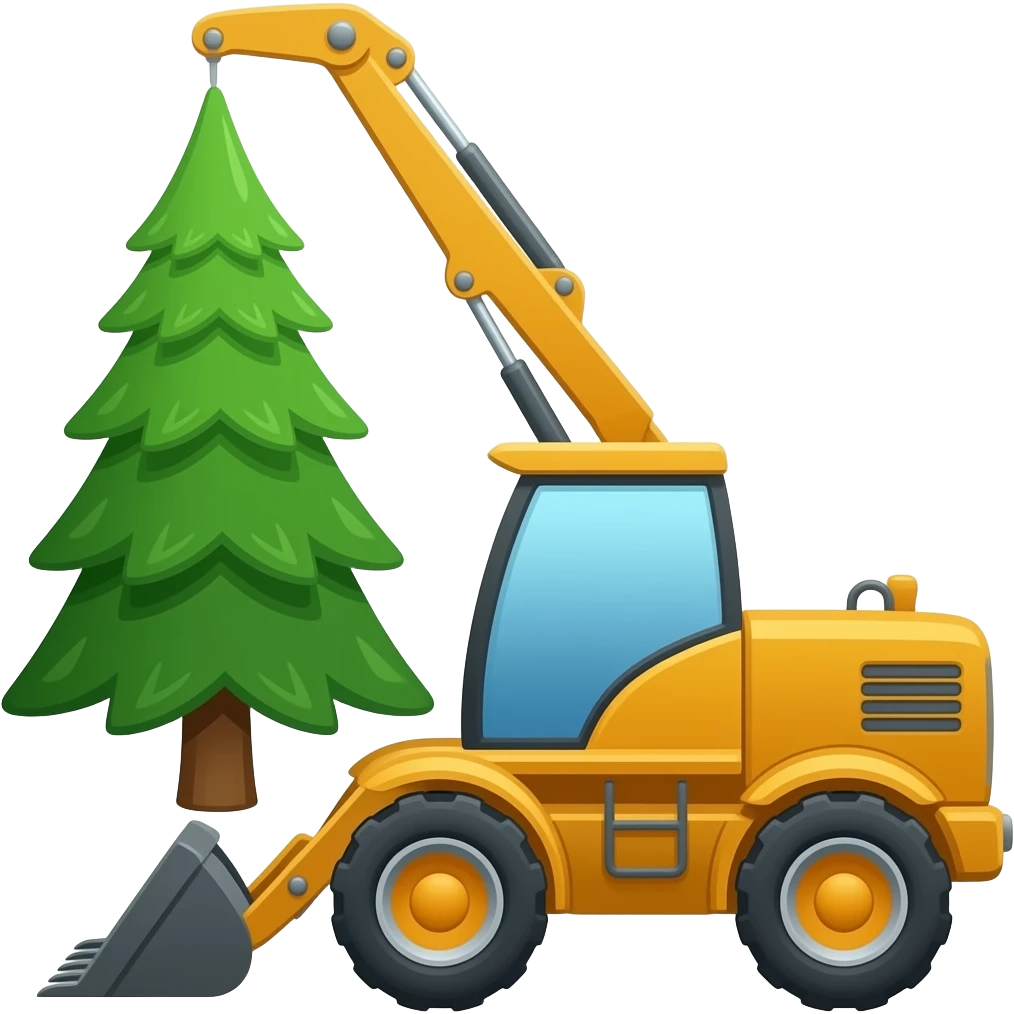 Machine Tree havester emoji