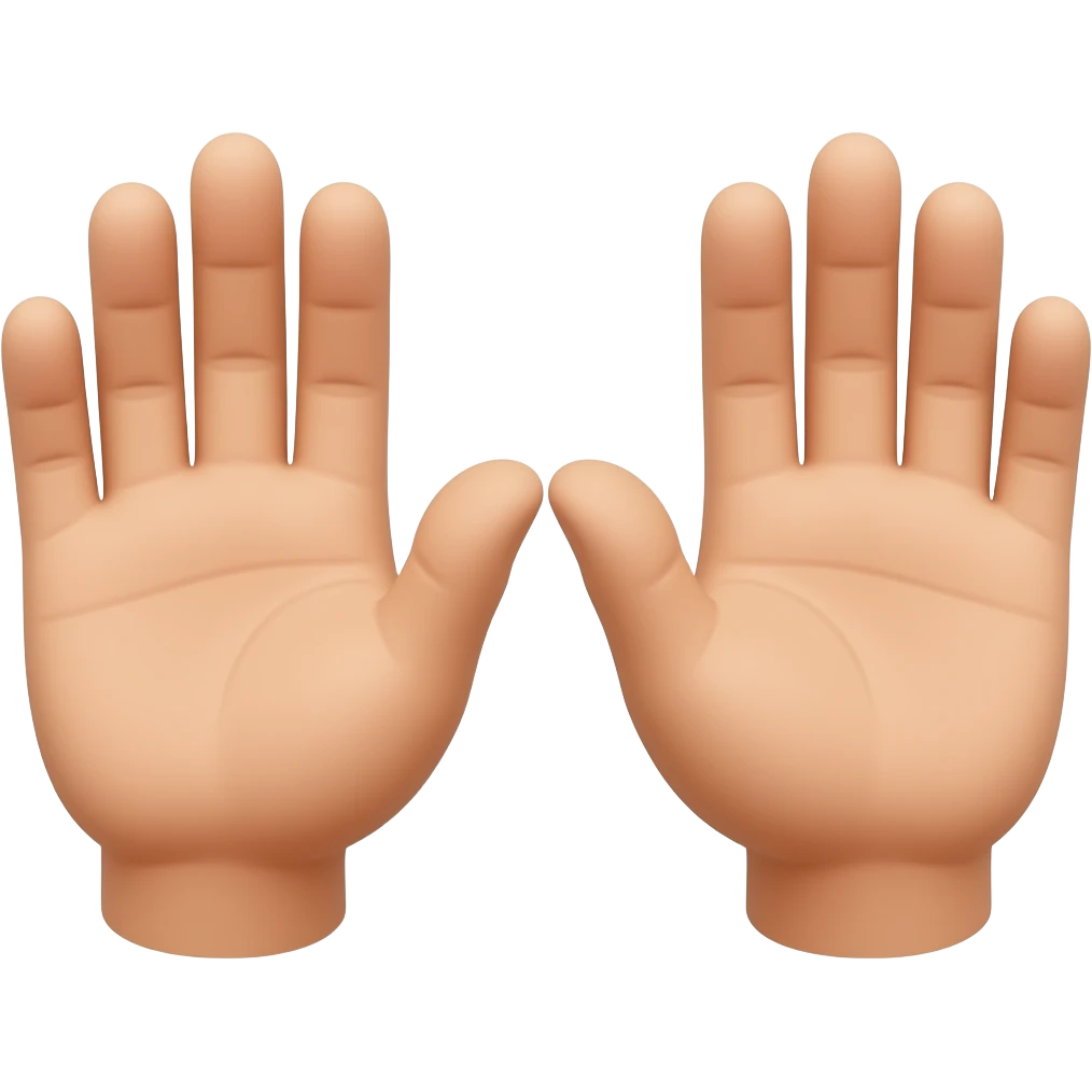 surprised hands emoji