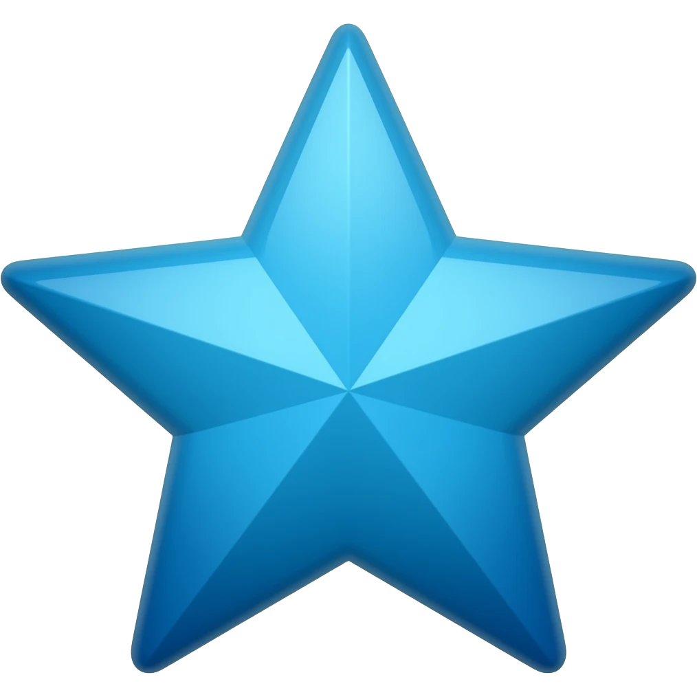 Blue star emoji