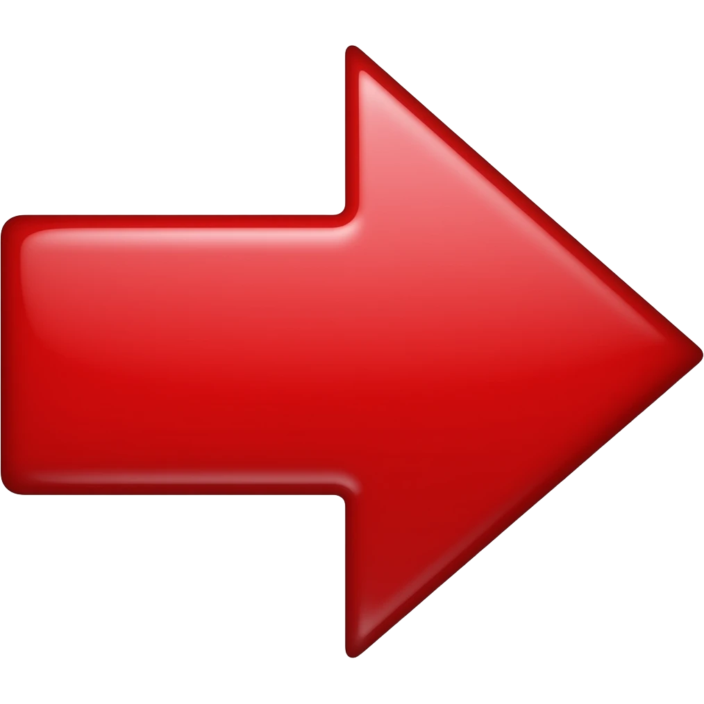flecha roja emoji