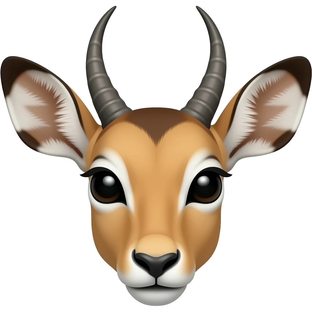 Impala face. emoji