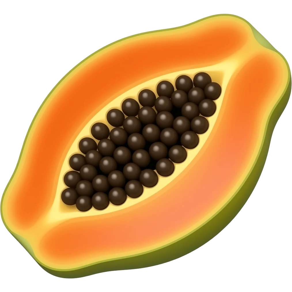 Papaya emoji