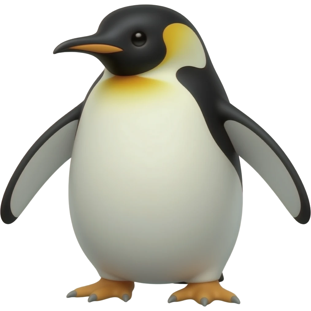 横向きのペンギン emoji