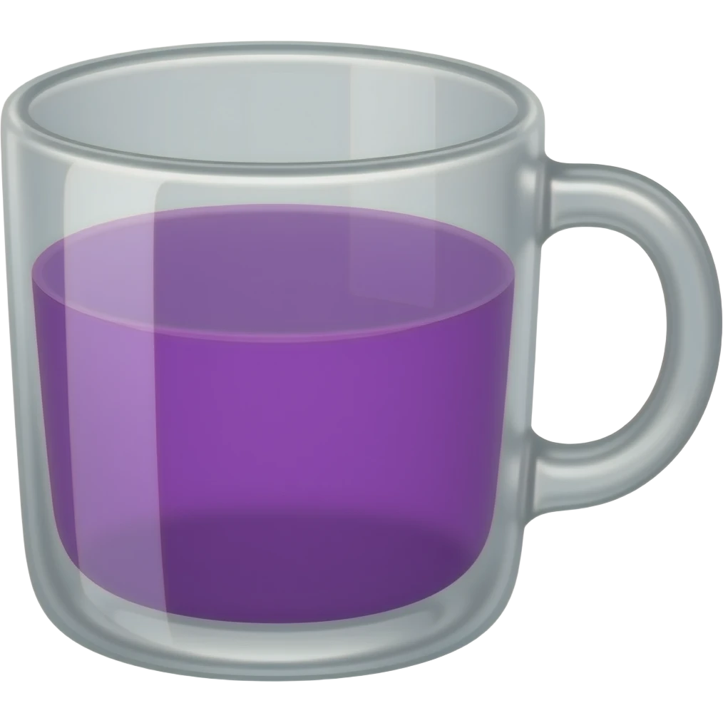 cup with purple liquid inside emoji