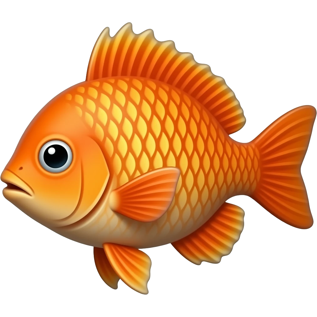 Orange Fish emoji