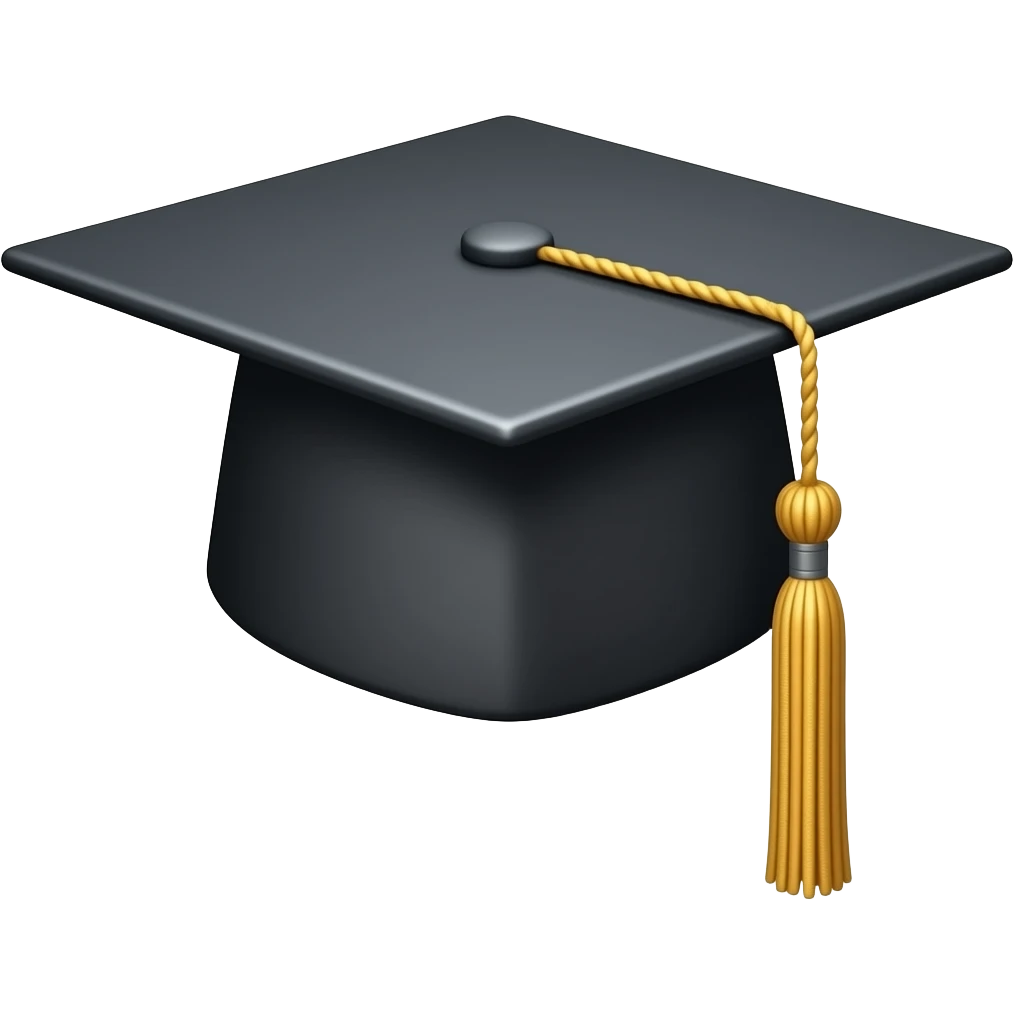 Graduate hat emoji