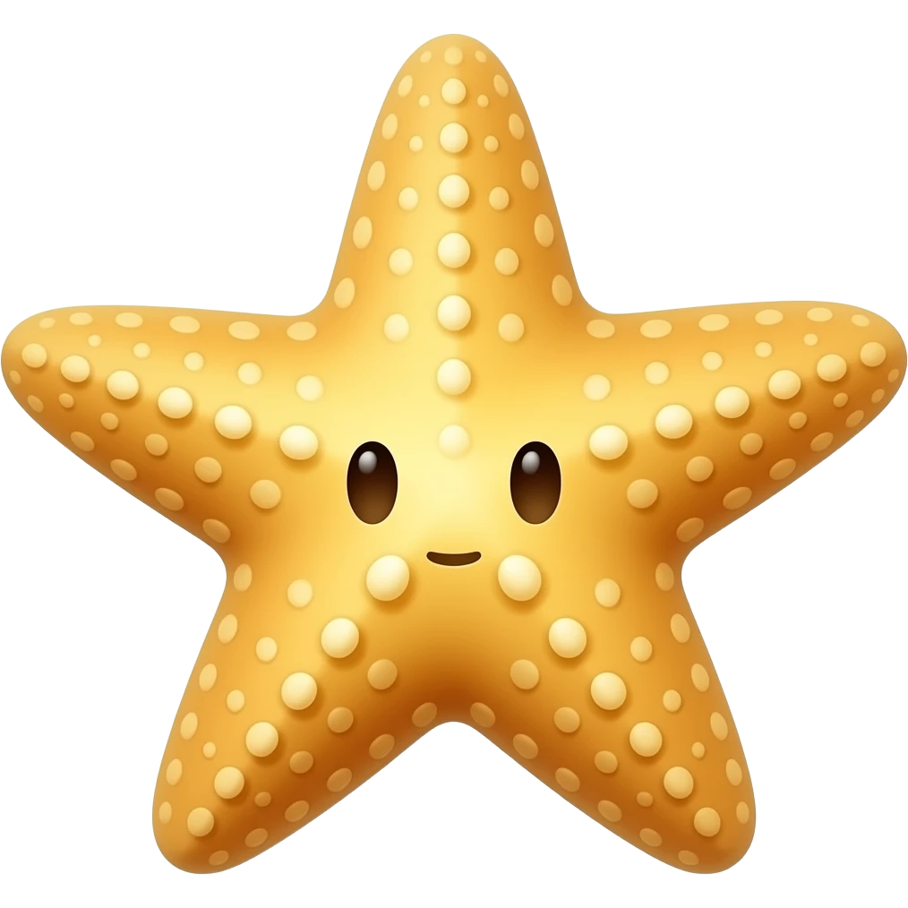 Peux tu me faire une étoile de mer simple sans visage emoji