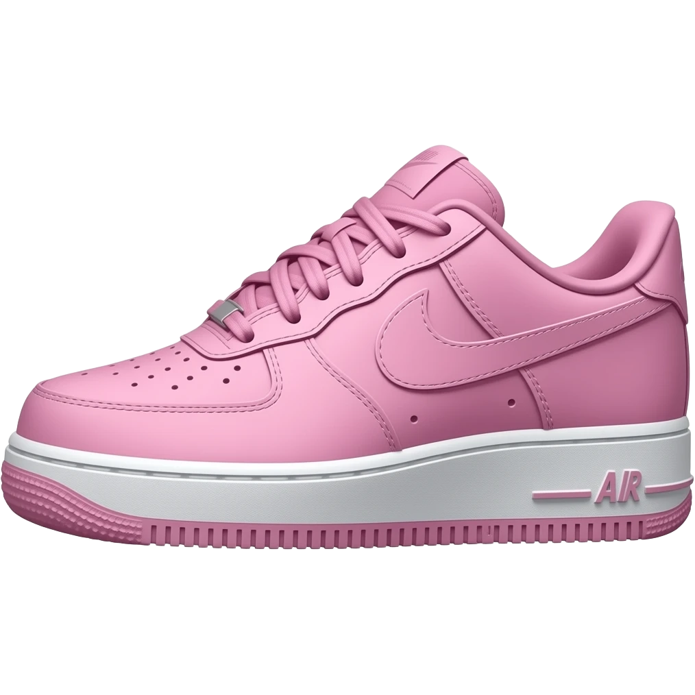 Розовые кроссовки Nike air force emoji