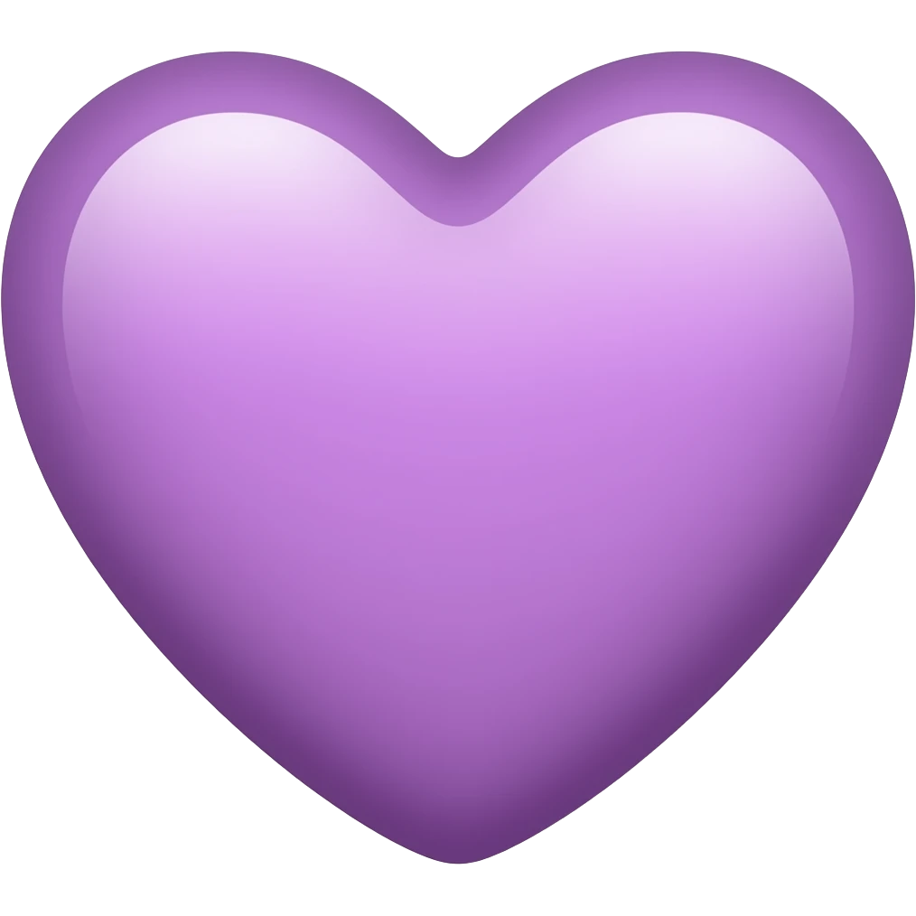 pastel purple heart emoji