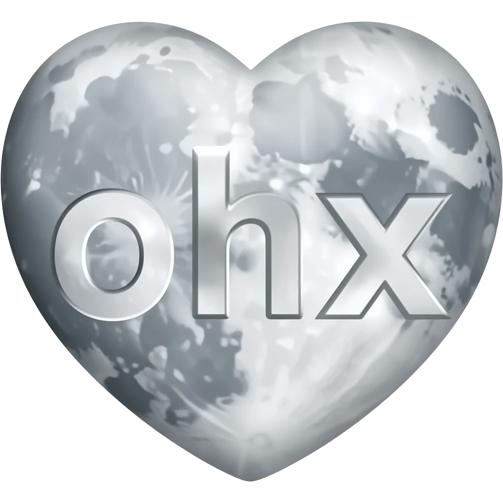 a heart shaped moon with the "repeat" symbol in the middle emoji