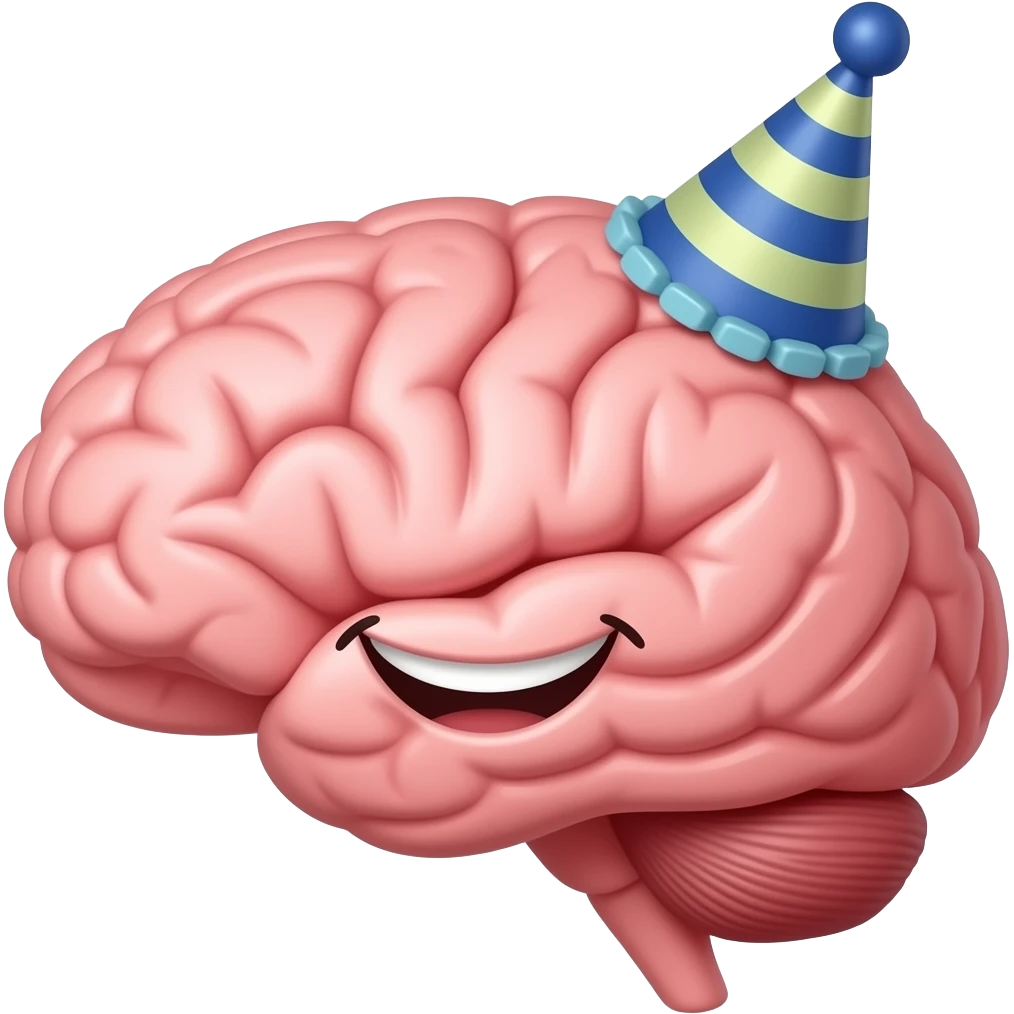 fun brain emoji