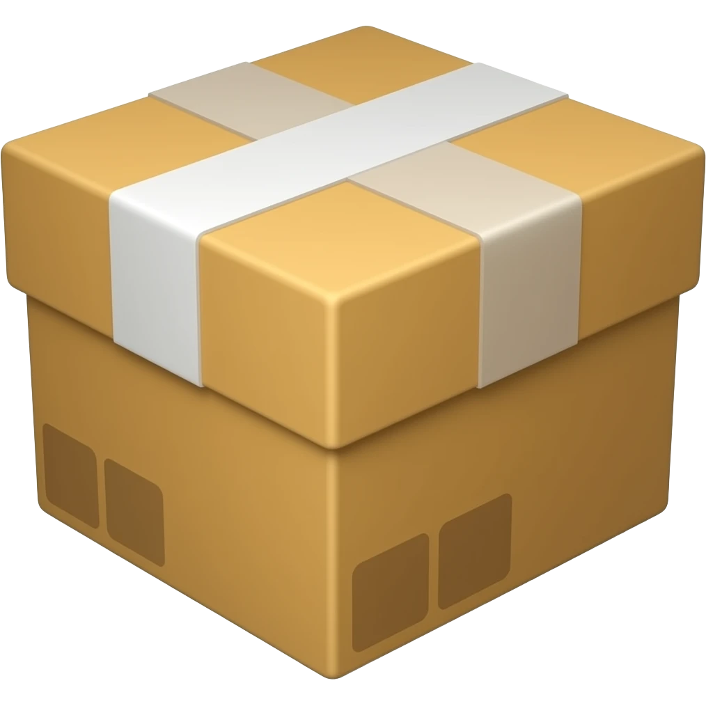 网上购物有快递箱 emoji