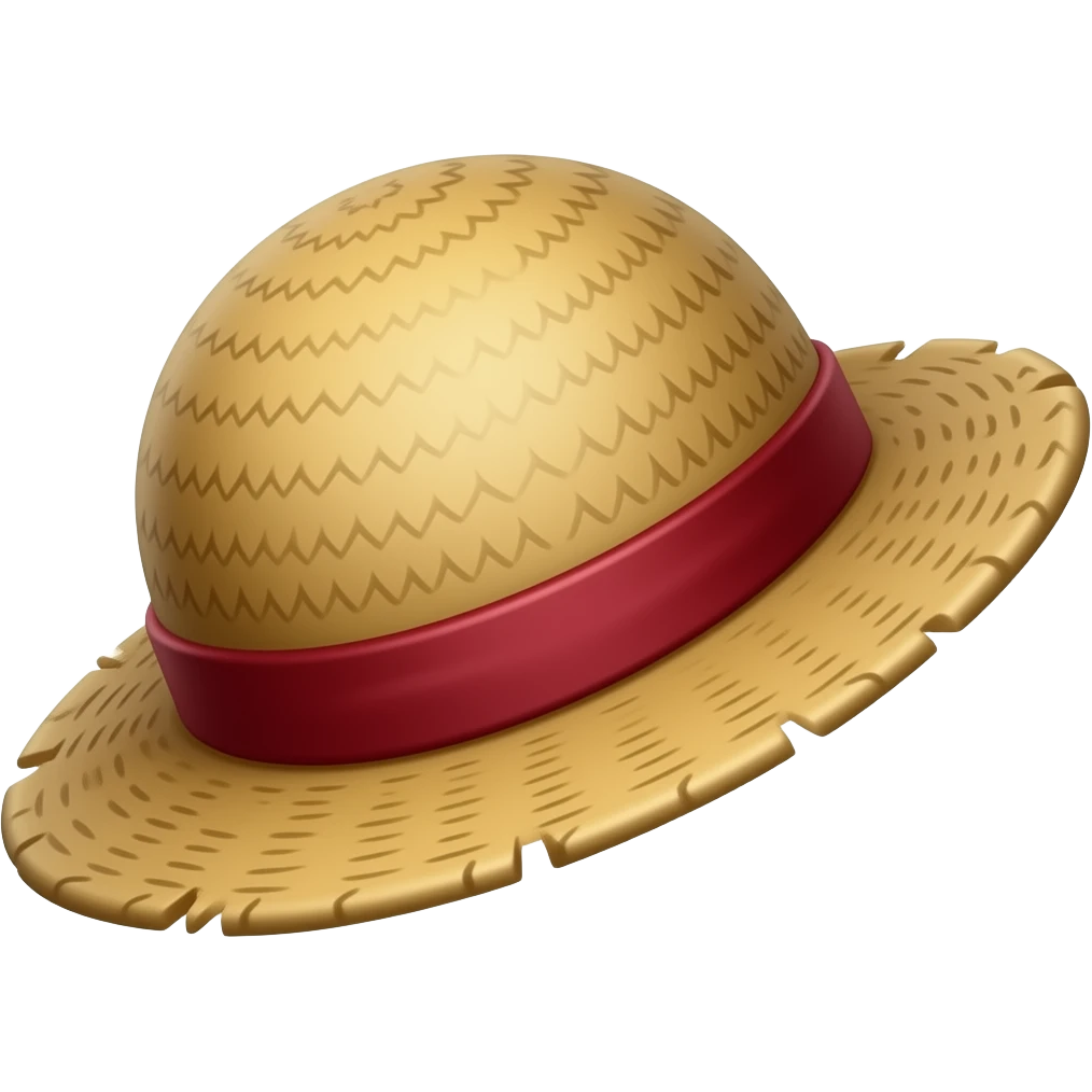 luffy straw hat emoji